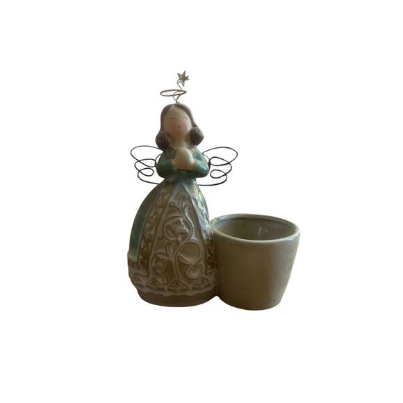 New Ceramic Angel  Candle Holder - Picture 7 of 10